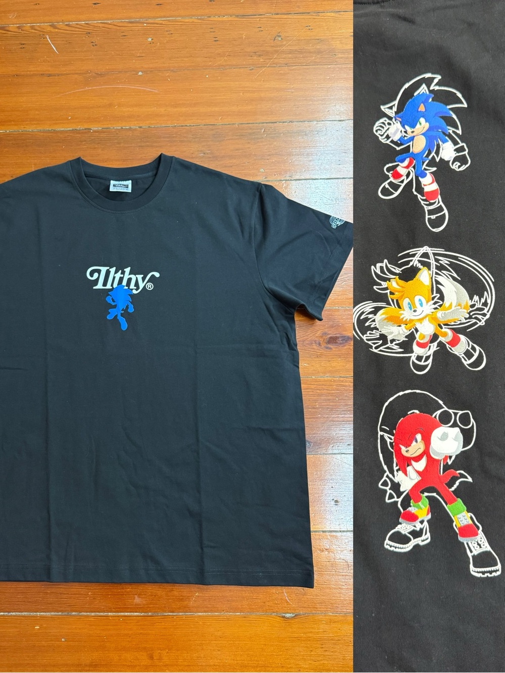 ILTHY x Sonic the Hedgehog 3 Black Heavyweight Tee Sz XL Official SEGA Collab 💛🍄